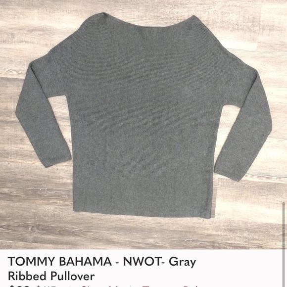 Tommy-Bahama Ribbed Pullover - Picture 2 of 5
